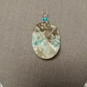 NWOT Larimar stone pendant